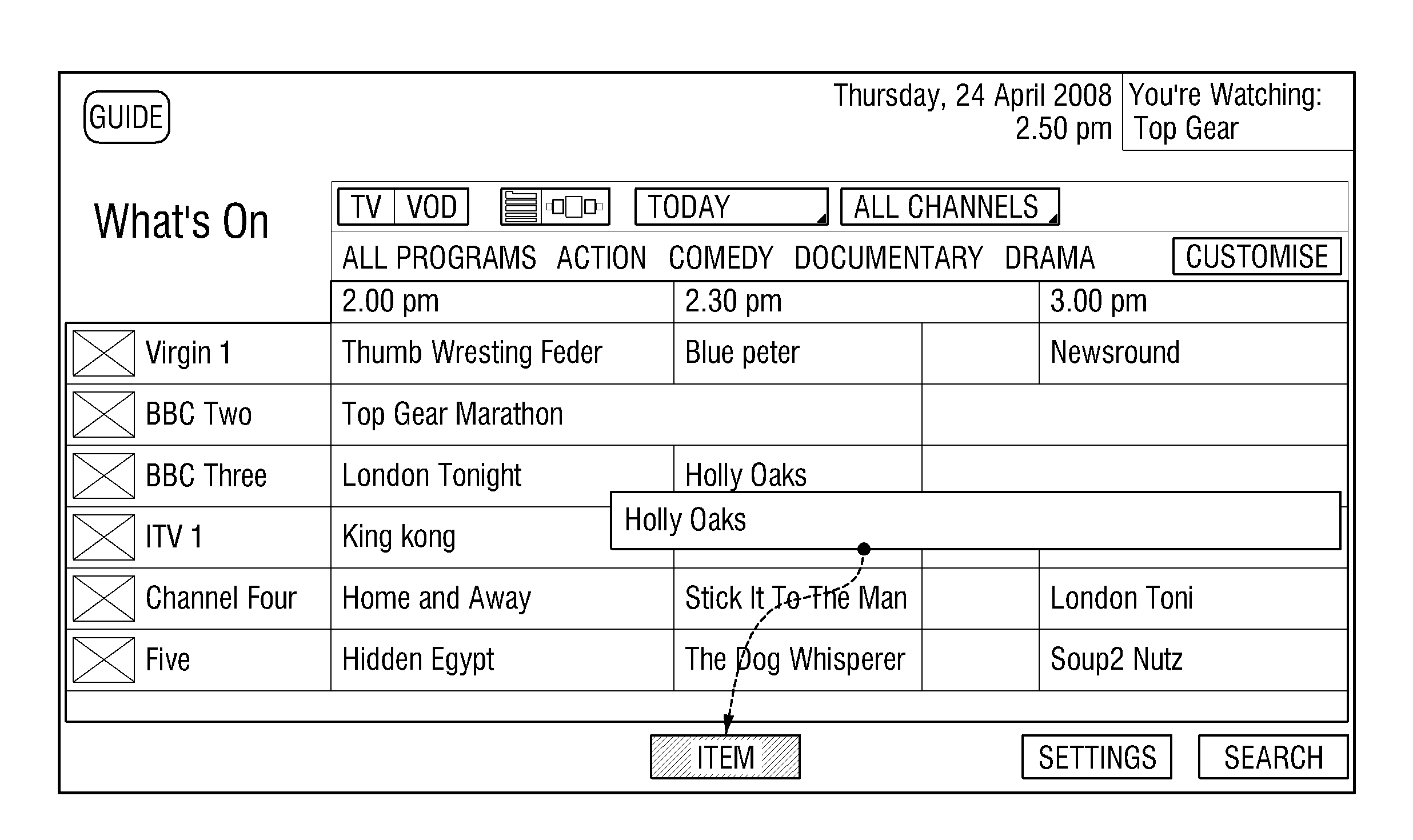 Display apparatus and method for scheduling broadcast using the same