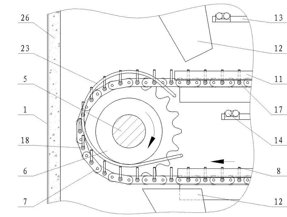 Infrared corncob drying machine of limiting sleeve