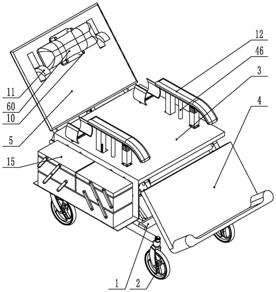 Multi-functional seat for anesthetist in anesthesiology department