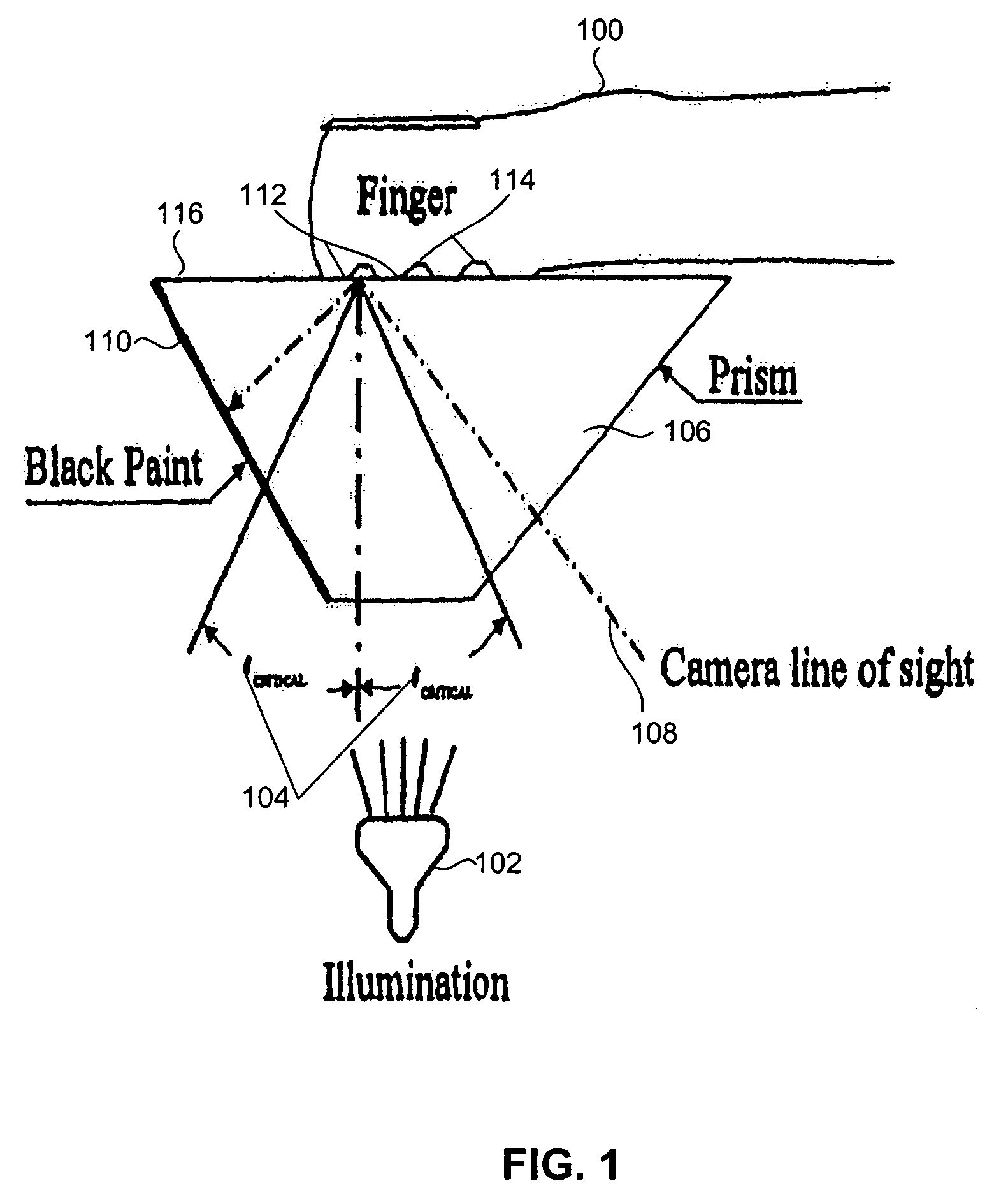 Apparatus and method for obtaining images using a prism