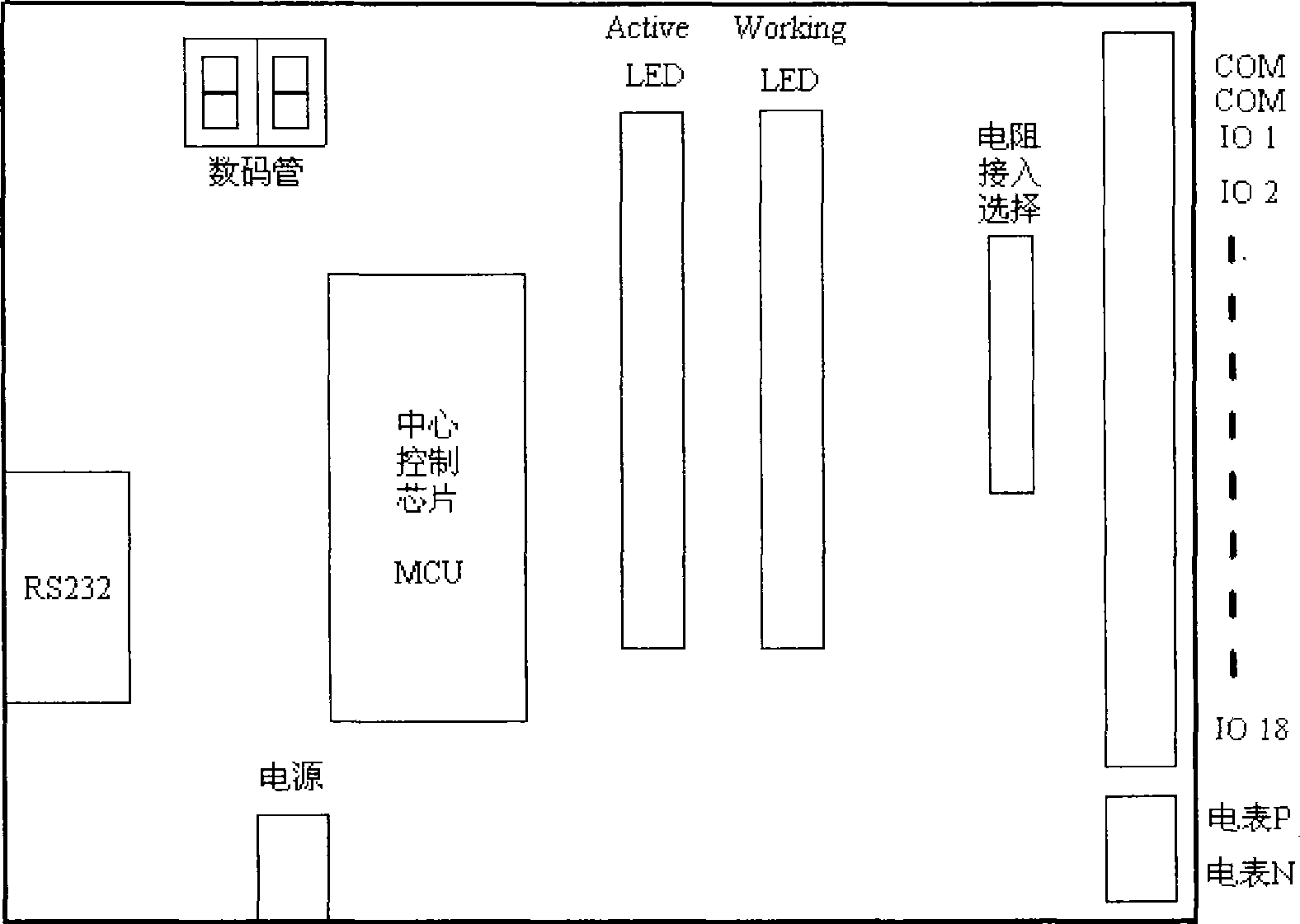 Automatic acquisition multichannel accelerated attack test device for measuring anti corrosion capability against chloride ion