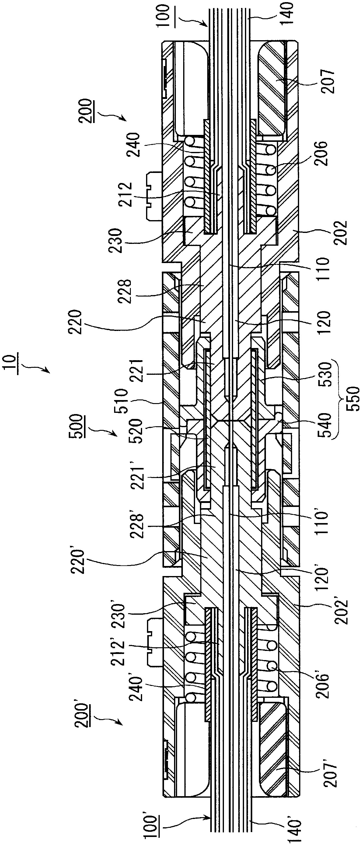 Optical connector apparatus