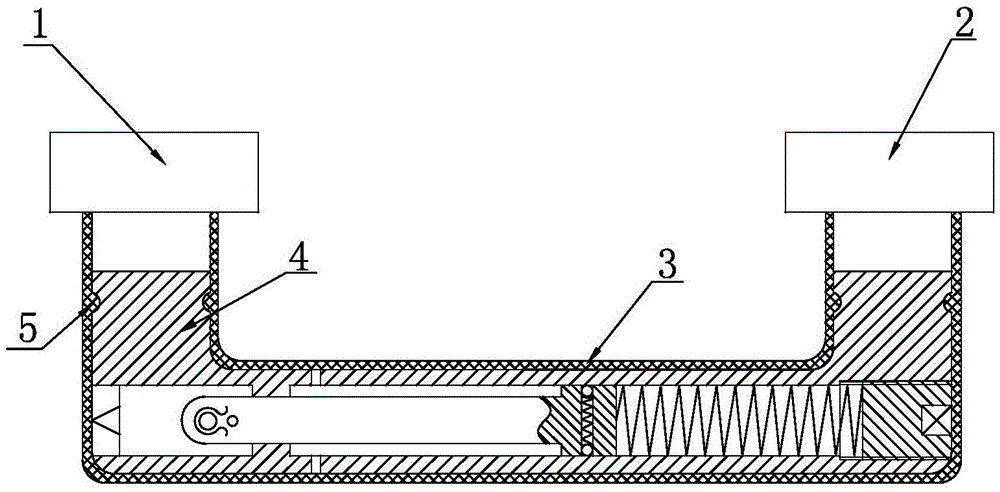 Hidden safety hammer placed in vehicle roof inner pull handle