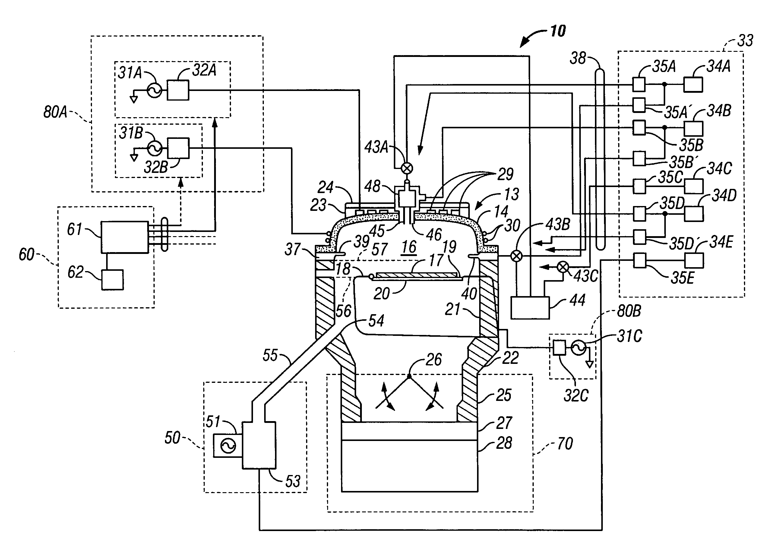 Upper chamber for high density plasma CVD