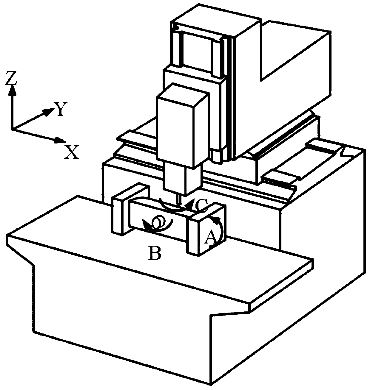 Data processing method of multi-axis linkage electric discharge machining feed rate post-processor based on space mapping