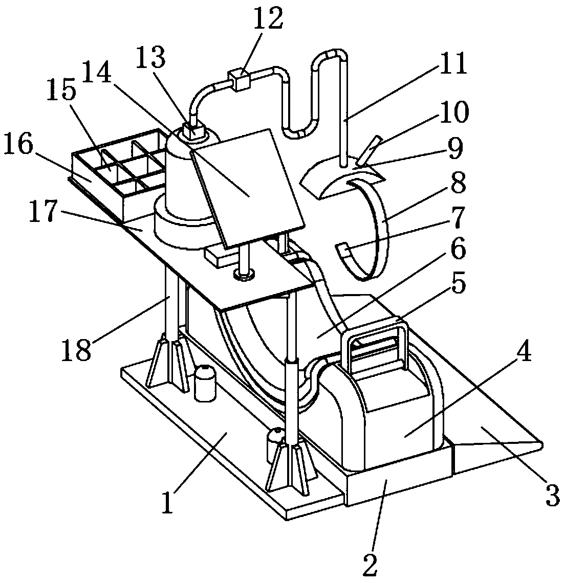 Headrest type suspended anesthesia device for anesthesiology department