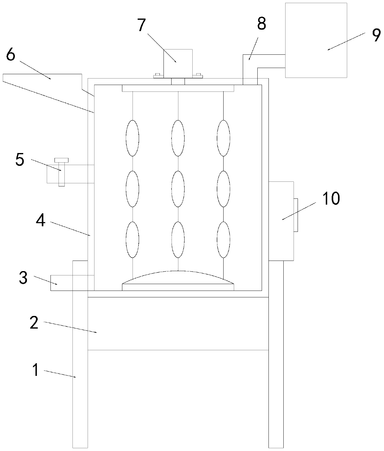 Novel spherical graphite multi-polarity fine purification machine