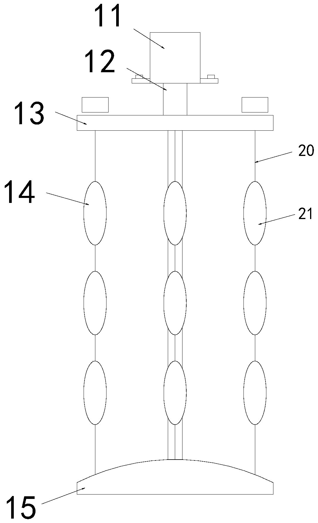 Novel spherical graphite multi-polarity fine purification machine