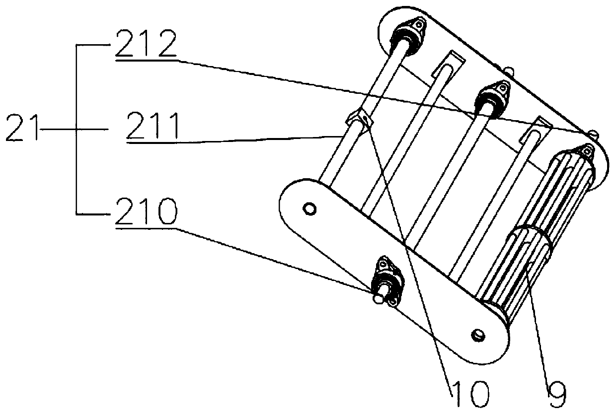 Shape flattening and information visual detection machine for bagged products