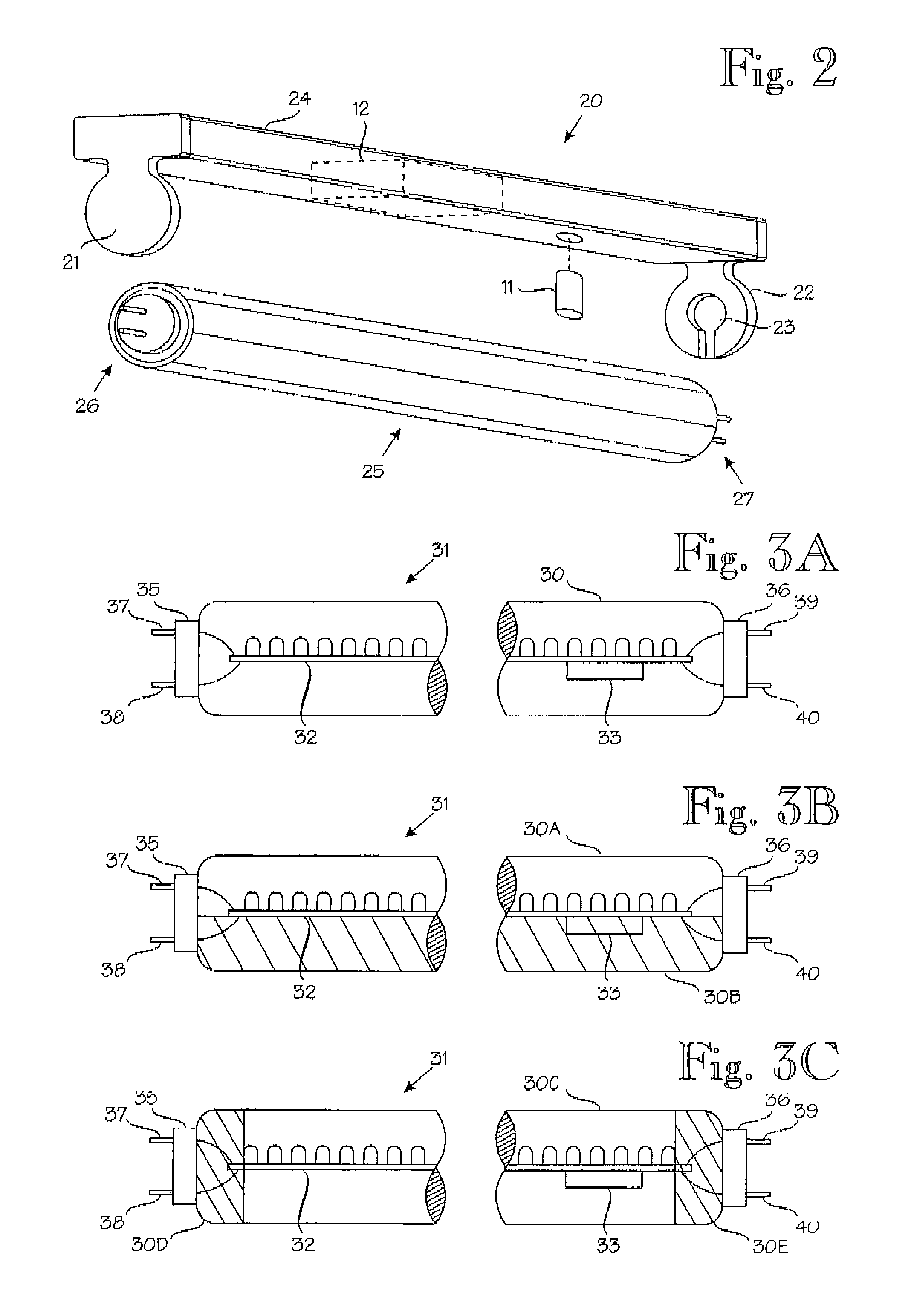 LED tube and lamp arrangement