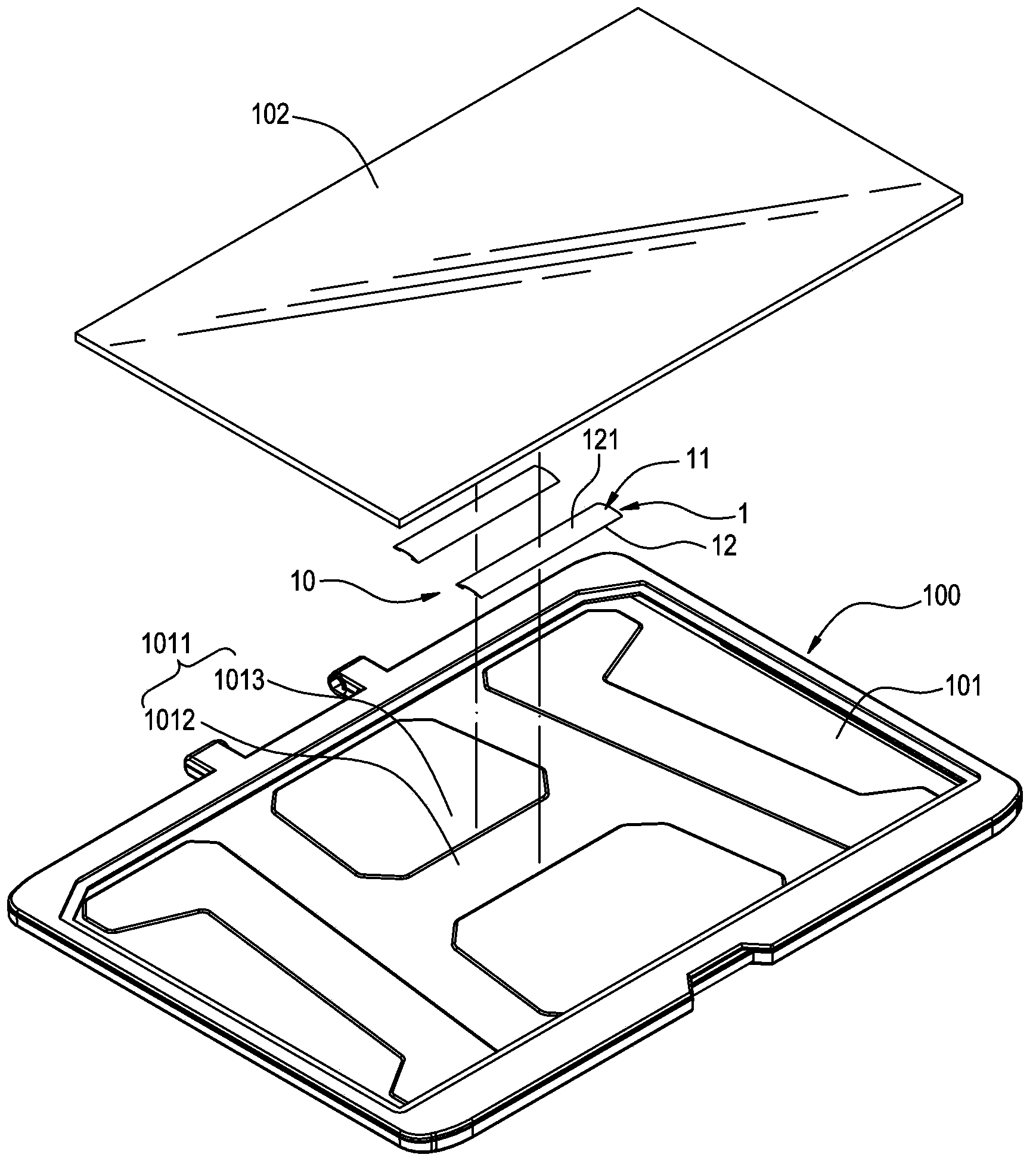 Pressure-resistance structure of electronic device