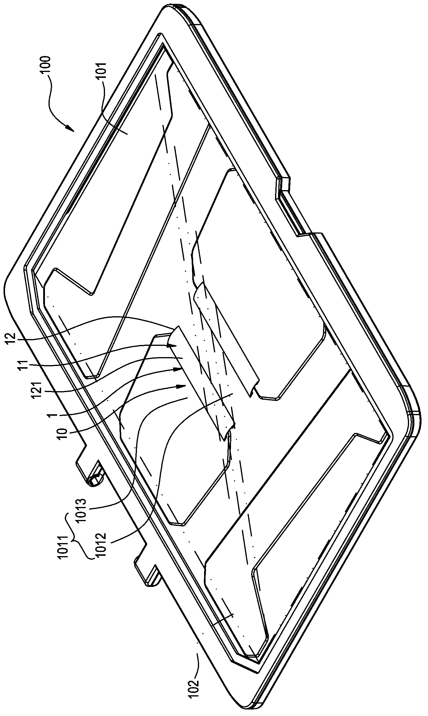 Pressure-resistance structure of electronic device