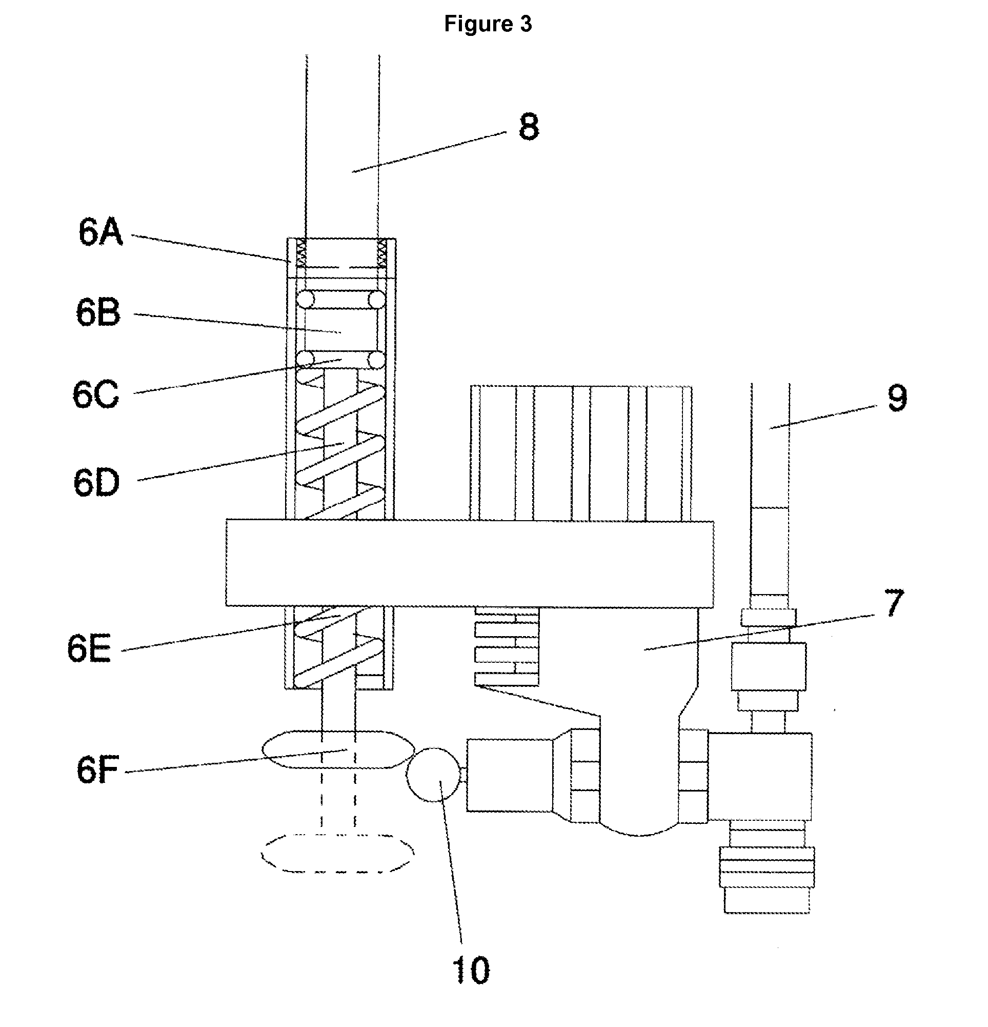 Self-contained diving system with an automatic alarm