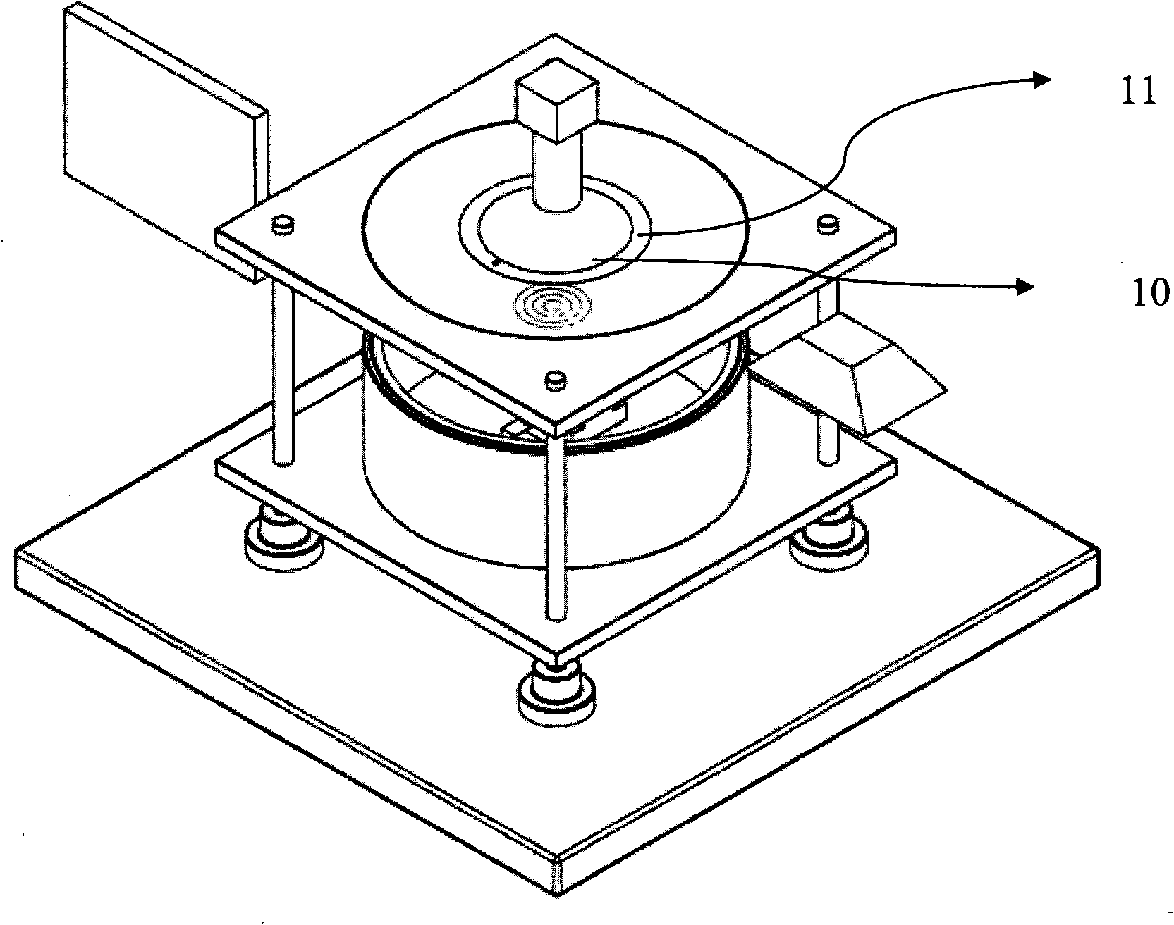 Alignment type automatic de-molding ultraviolet nano impressing device and method