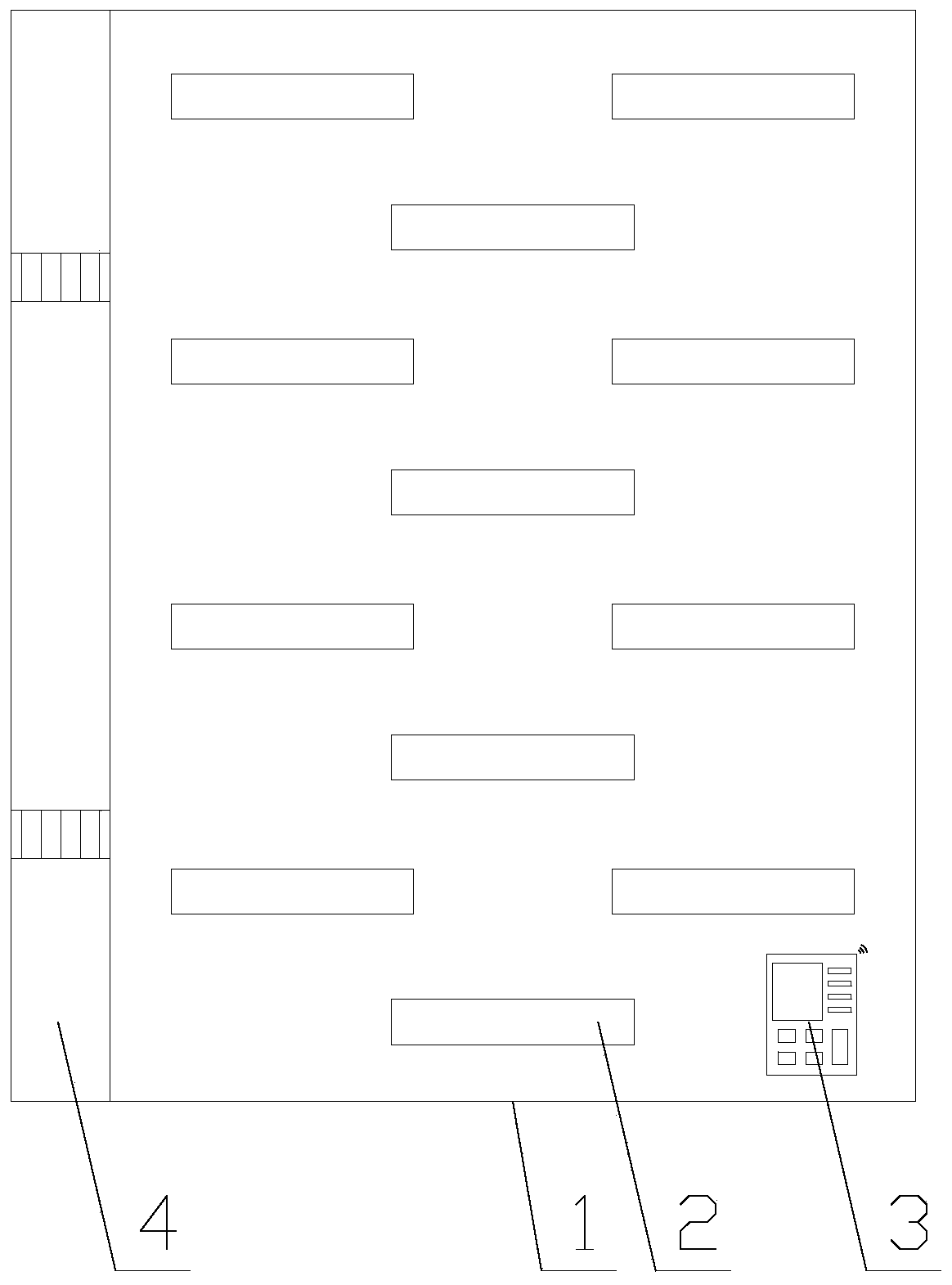 An ecological green wall with remote monitoring function and easy splicing