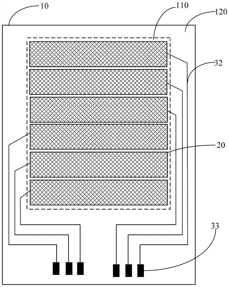 Narrow bezel touch screen