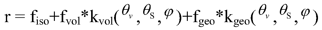 Inversion method and system for aerosol optical depth