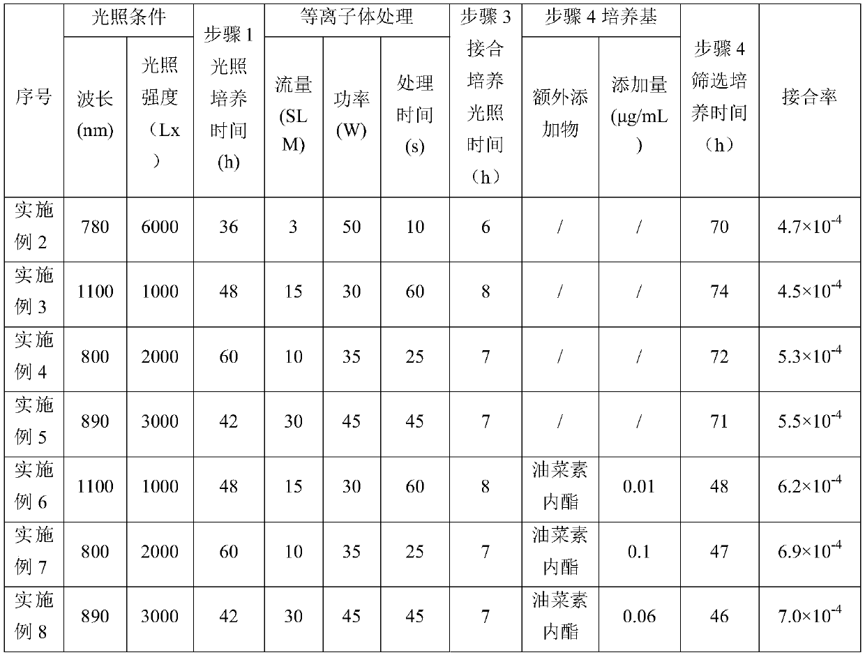 Conjugation transfer method of rhodobacter sphaeroides