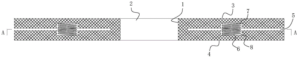 Spring tension type sealing piece