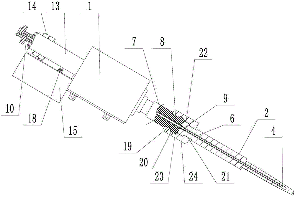 Core-pulling cooling device for die-casting die