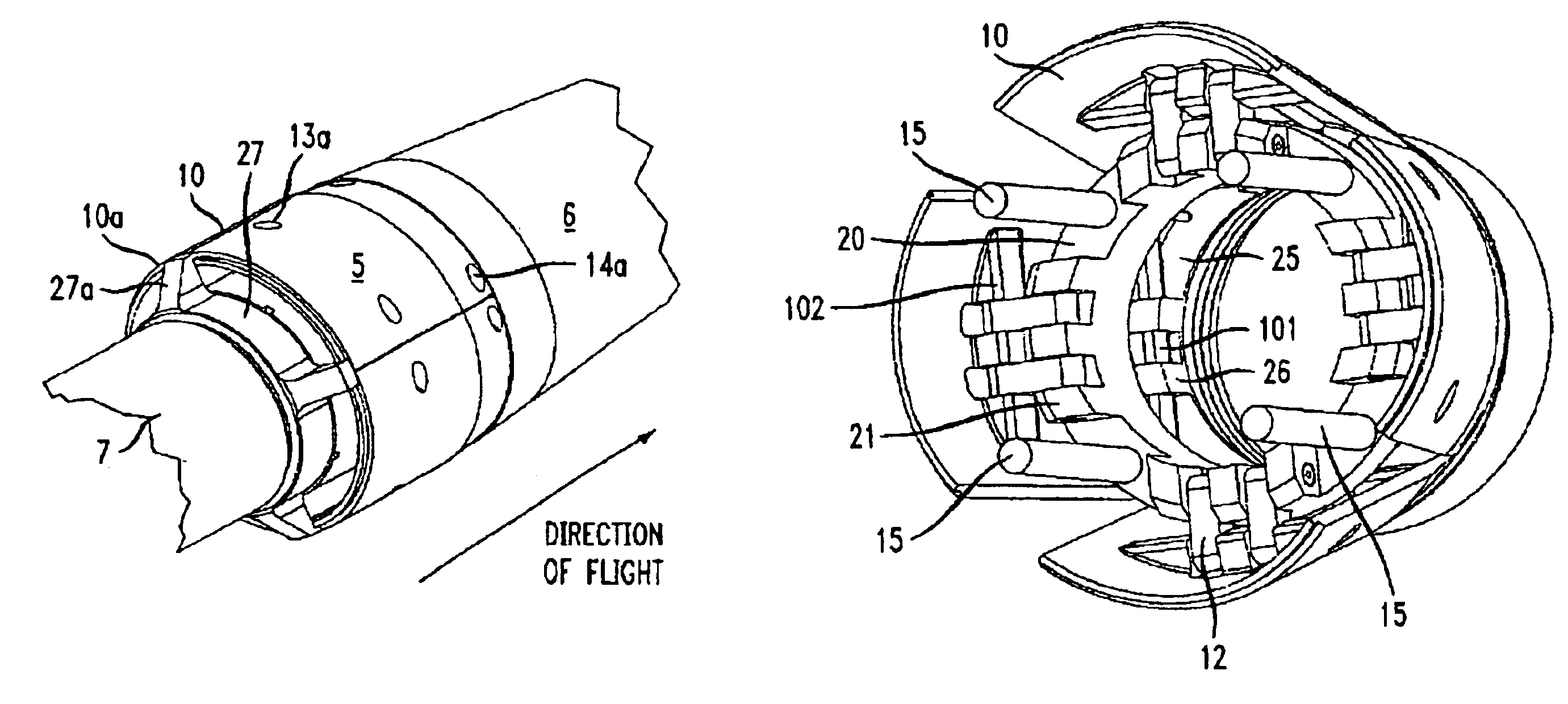 Deployable flare with simplified design