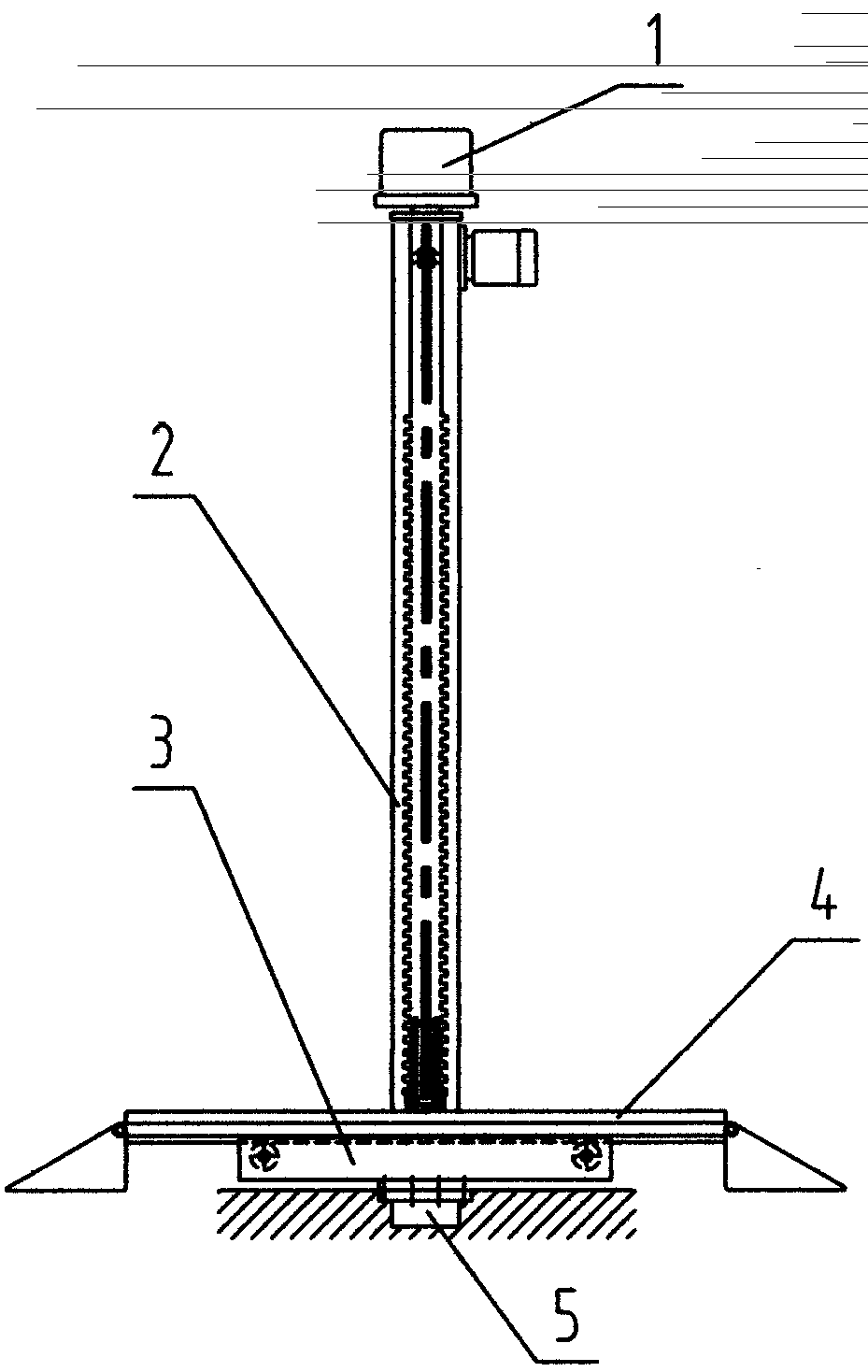 Vehicle storing and taking mechanical hand