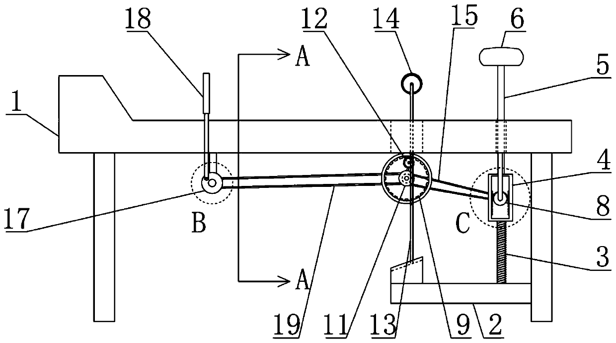 Massage rehabilitation device for orthopedic nursing