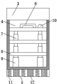 Multi-barrier-layer damping and buffer foam plastic box