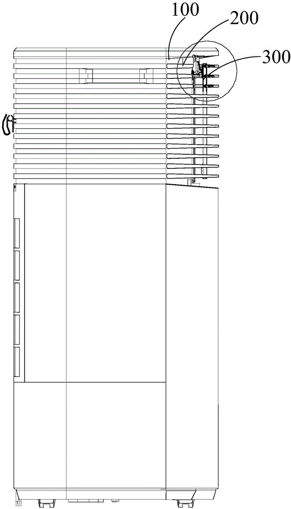 Air deflector positioning structure and cooling fan with same