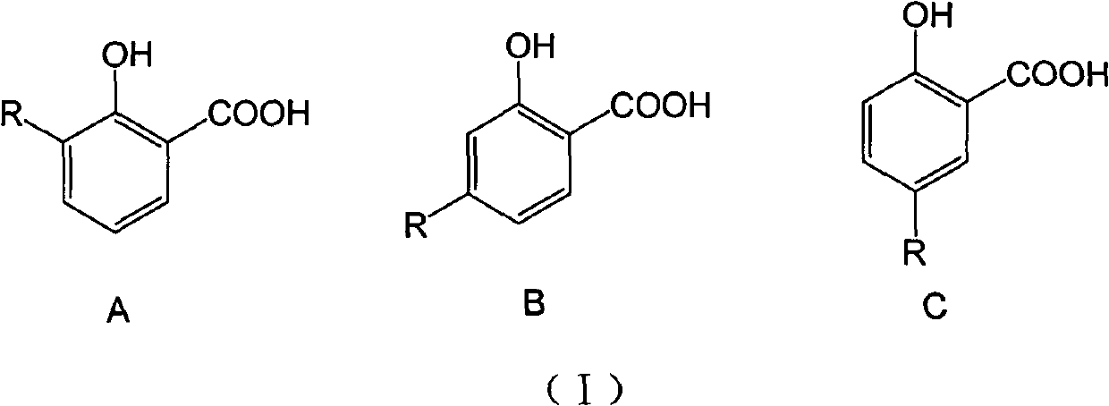 Long-chain alkyl salicylic compound as well as preparation method application thereof