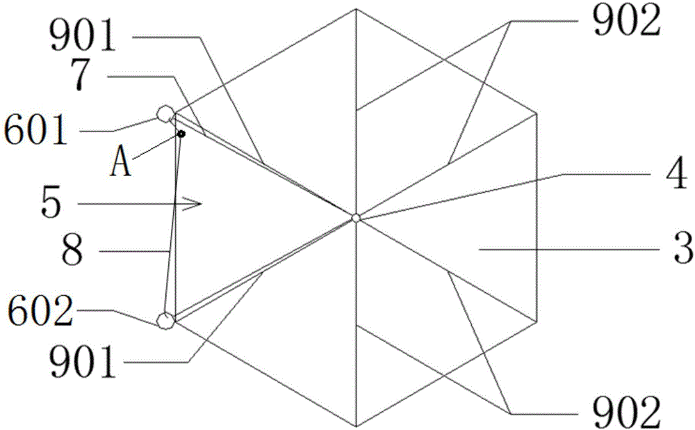 Visual automatic umbrella and use method thereof