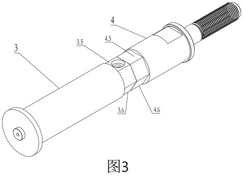 Sectional piston rod connecting structure of drilling pump