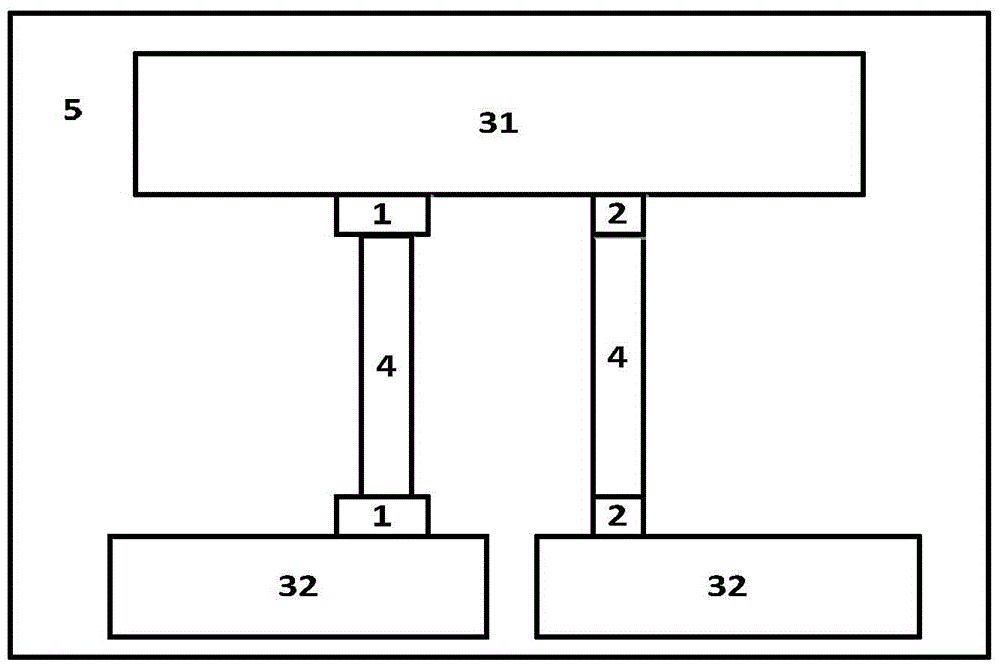 Thermoelectric battery with series-wound electric leg structure