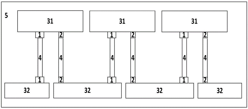 Thermoelectric battery with series-wound electric leg structure