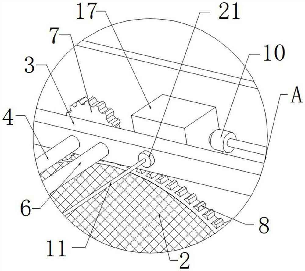 Efficient sand screening device for construction site and using method of efficient sand screening device