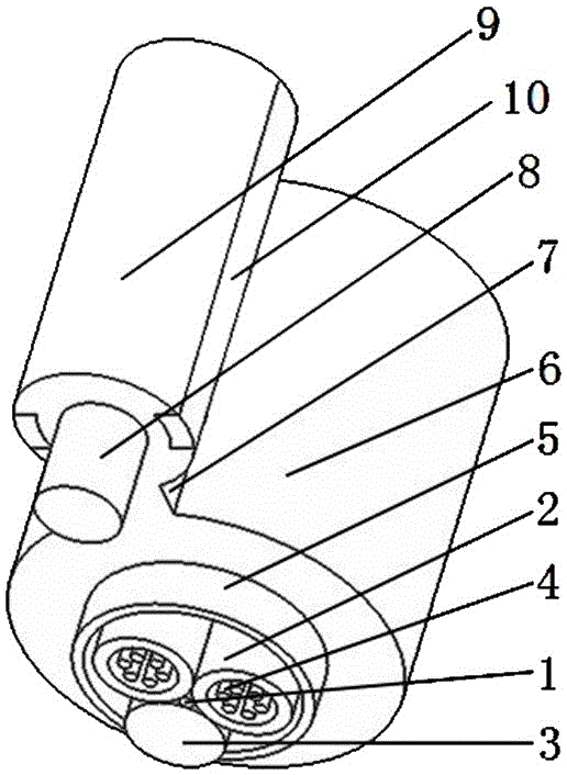 Optical cable capable of being identified at night