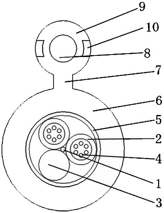 Optical cable capable of being identified at night