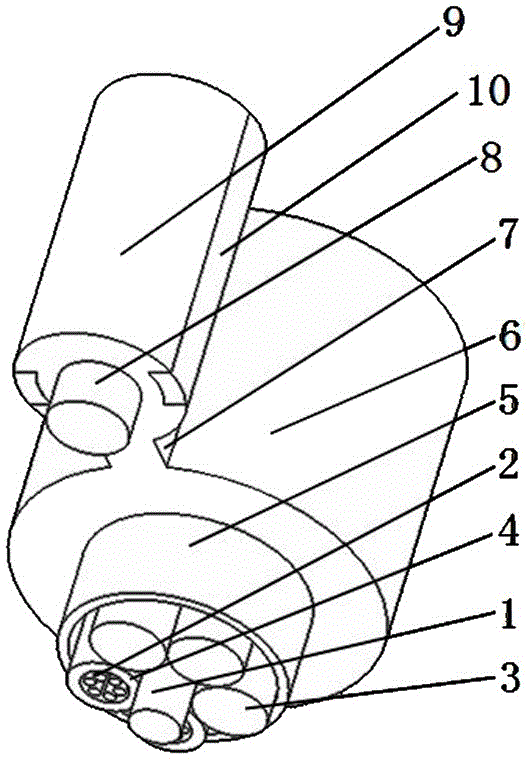 Optical cable capable of being identified at night