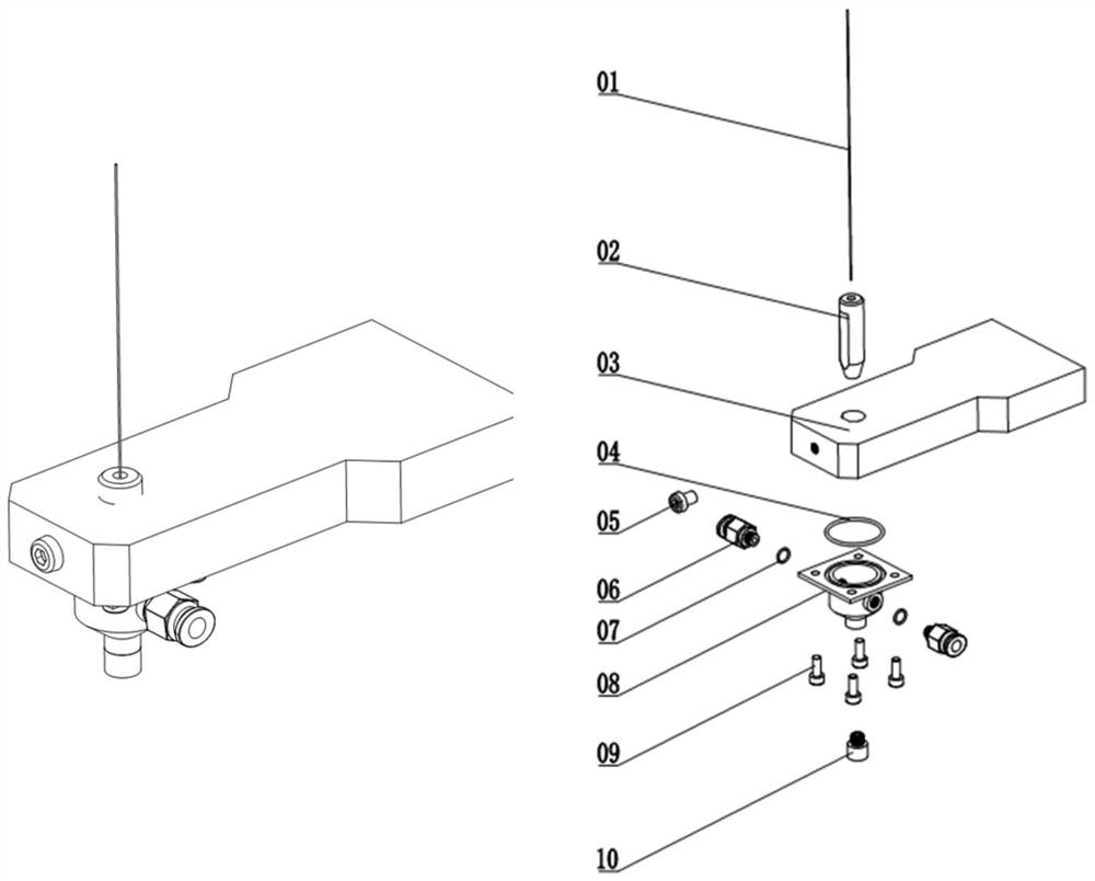 Airflow-assisted device for improving the quality of EDM composite perforation