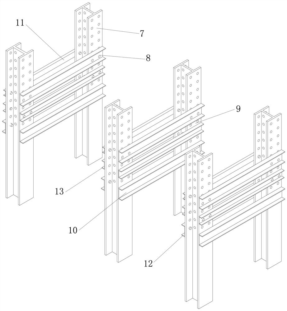 A lateral support device for structural testing