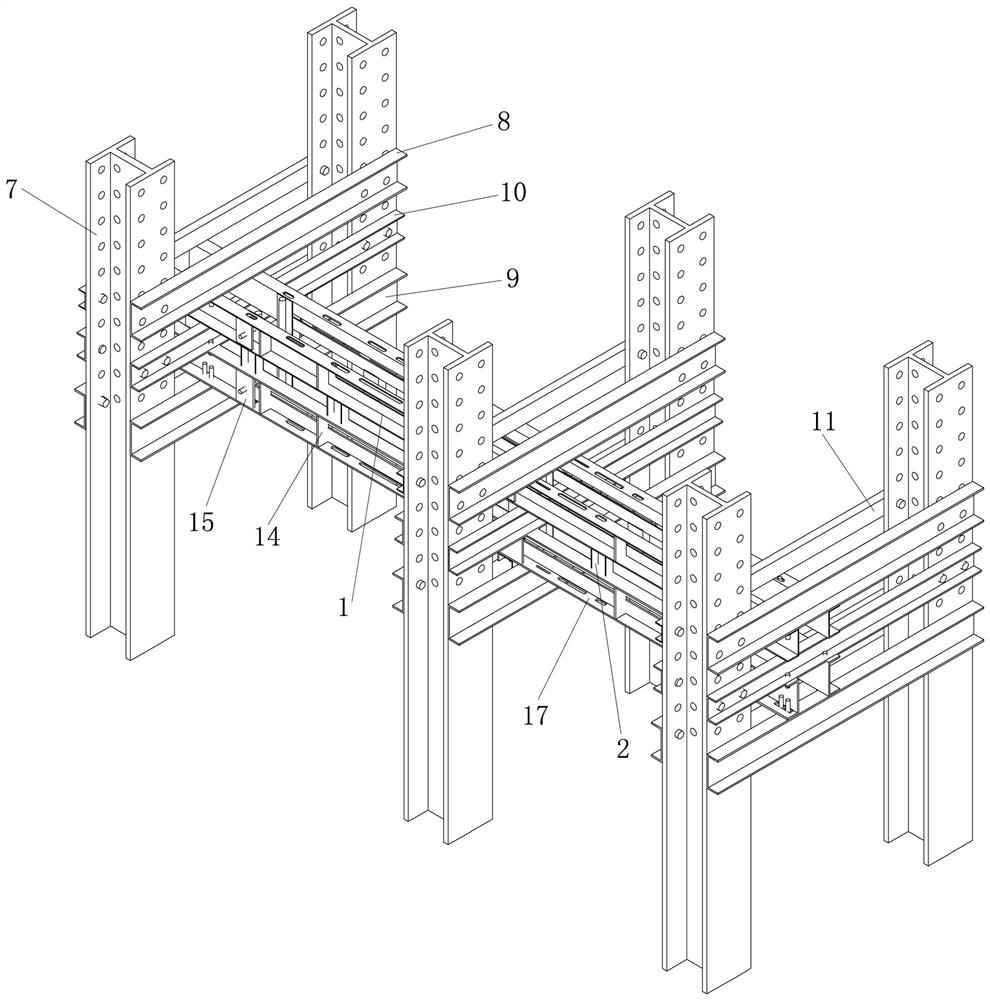 A lateral support device for structural testing