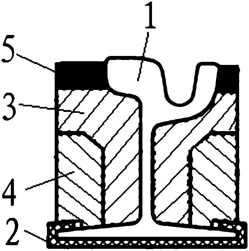 Tramcar rail flexible coating structure