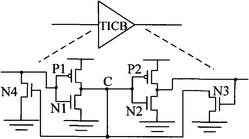 Temperature-insensitive clock buffer and H-shaped clock tree circuit