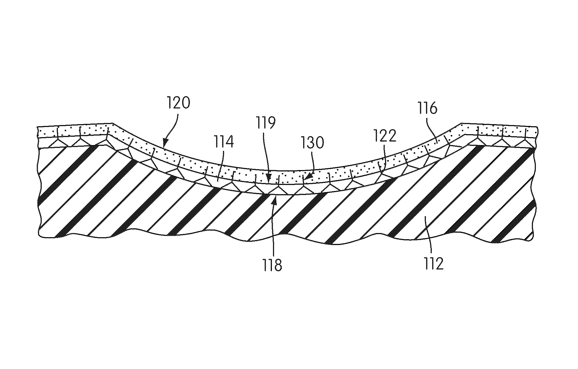 Golf ball with oriented particles