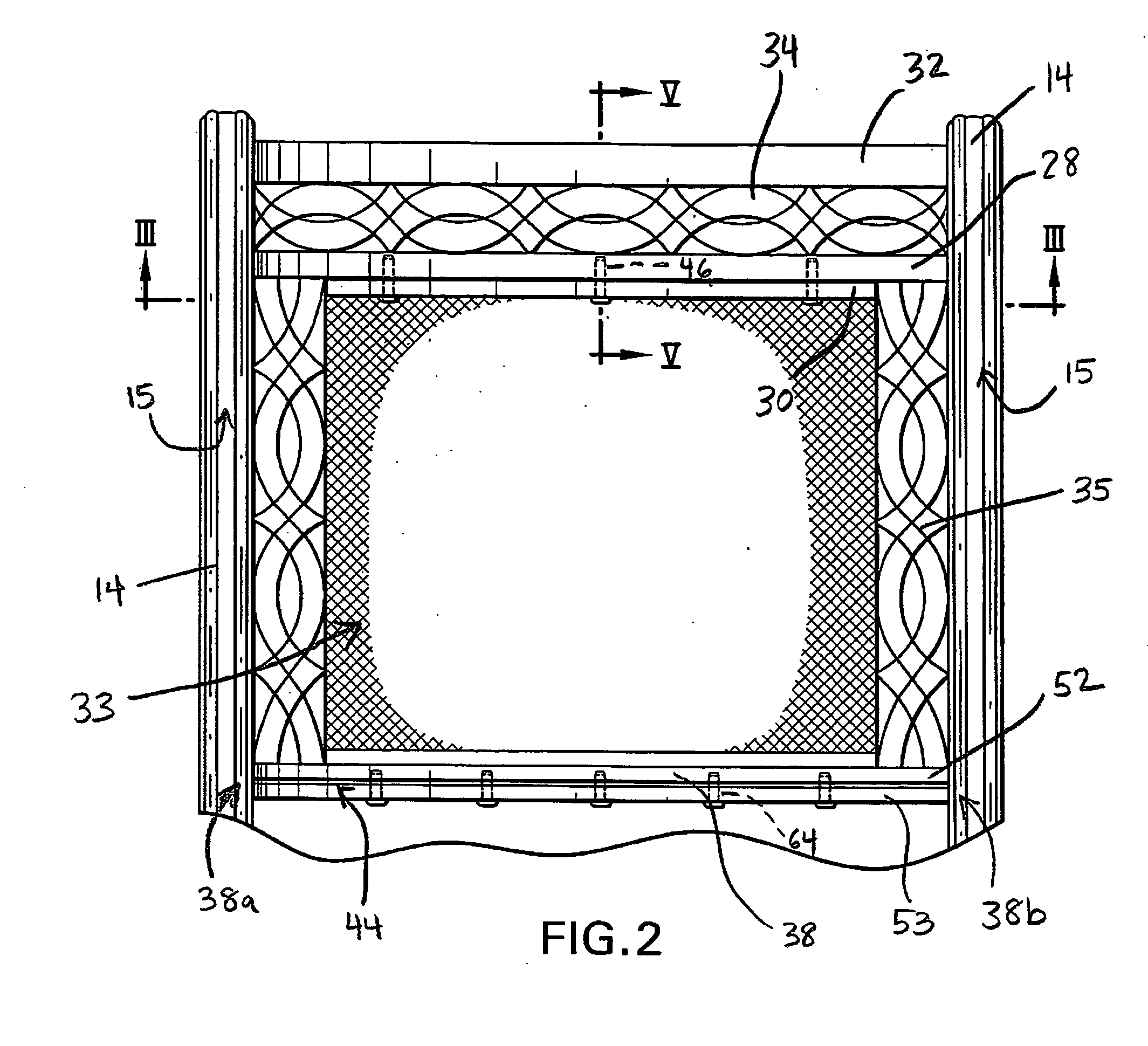 Single frame sling chair