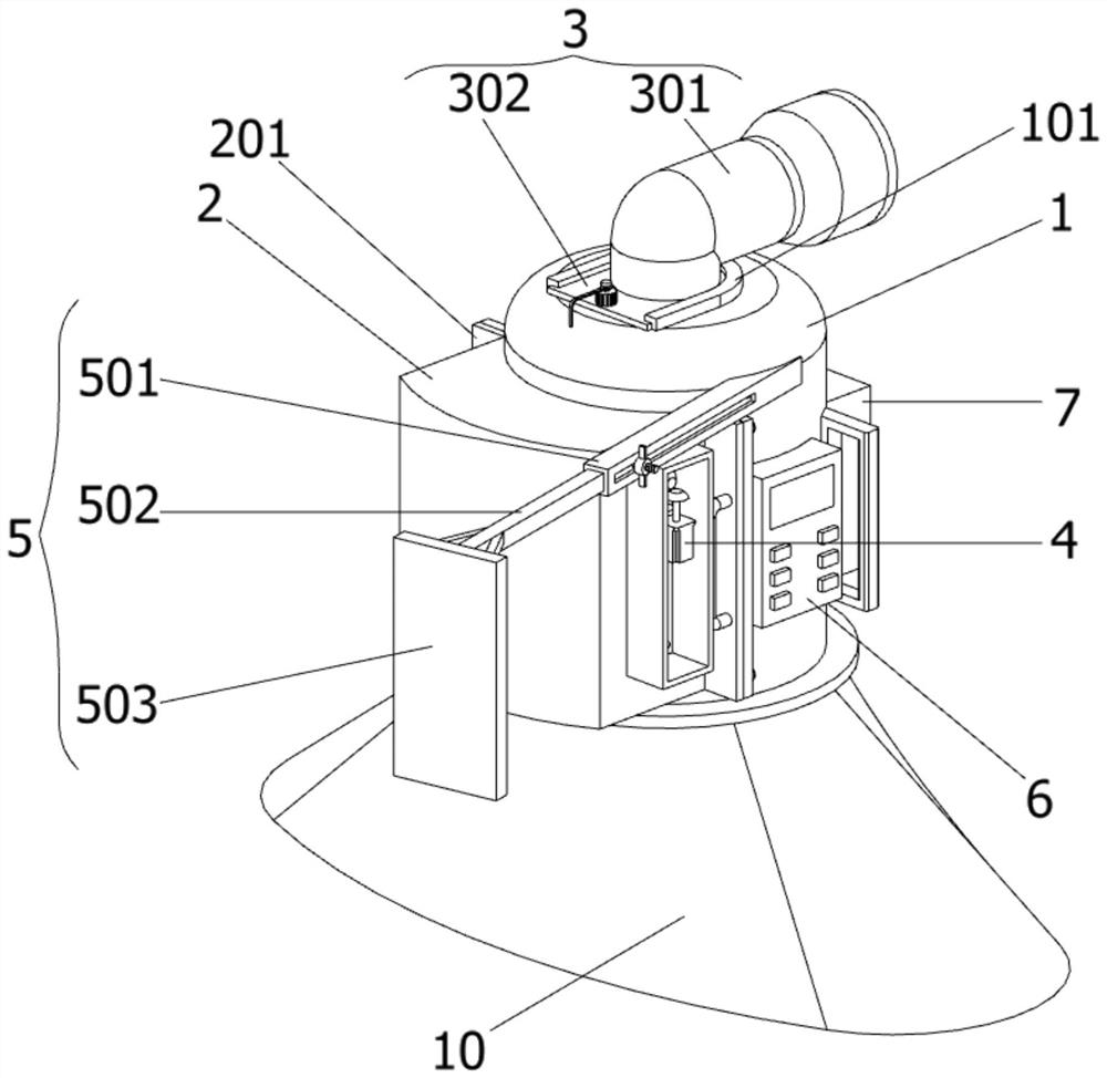 Medical epidemic prevention wearable device with heat dissipation structure