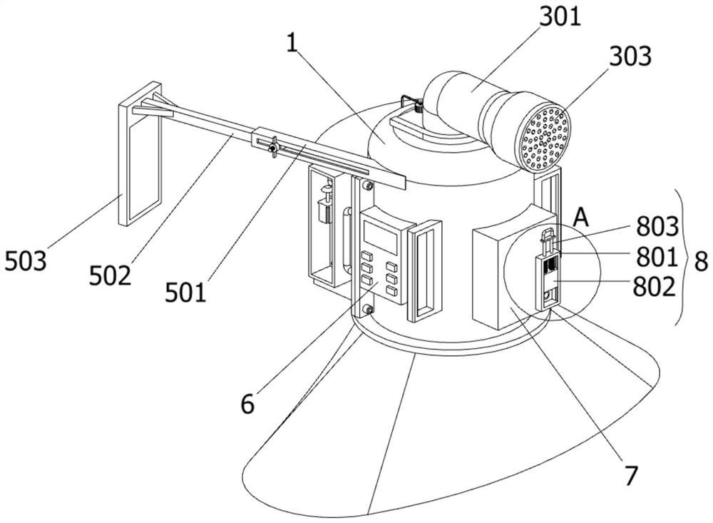 Medical epidemic prevention wearable device with heat dissipation structure