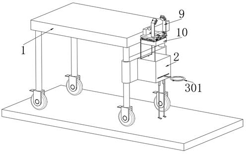 Humanized head fixing operating bed