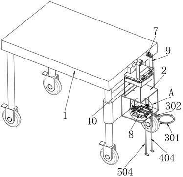 Humanized head fixing operating bed