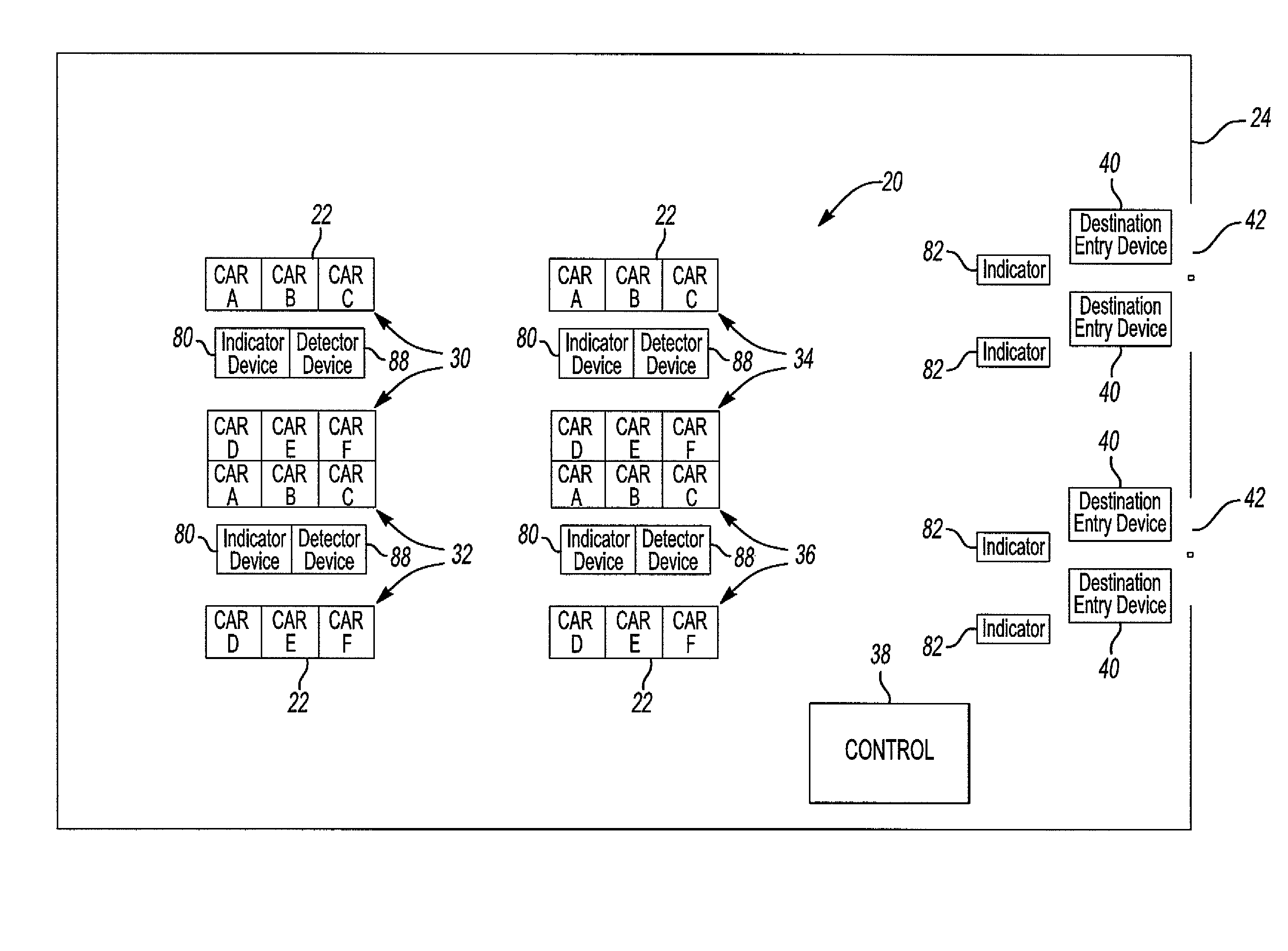 Method of dispatching an elevator car